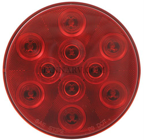 Optronics STL-43RBK 4 Inch Round Red LED Stop/Turn/Tail Light with Grommet and Pigtail